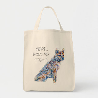Bolsa Tote Cachorro De Gado Heeler Aqui Segura O Meu Tratado
