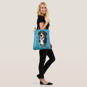 Bolsa Tote Cachorro de Montanha Bernese Personalizável