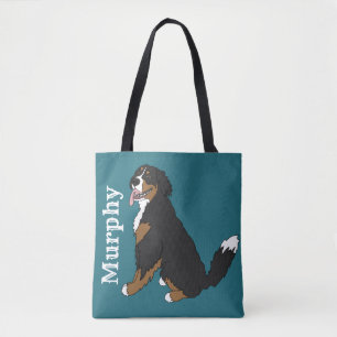 Bolsa Tote Cachorro de Montanha Bernese Personalizável