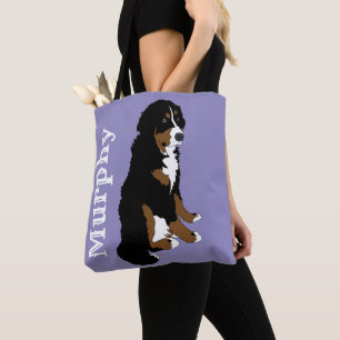 Bolsa Tote Cachorro de Montanha Bernese Personalizável