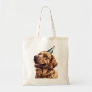 Bolsa Tote Cachorro de Ouro de Aniversário