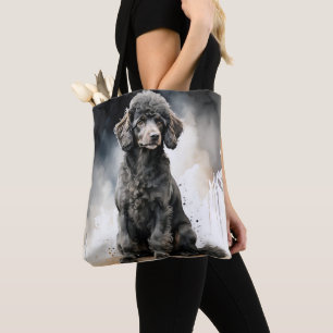 BOLSA TOTE CACHORRO DE POÓDULO MINIATURA PRETA