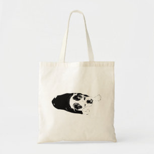 Bolsa Tote Cachorro de Tinta Andando Dá Energia às Tarefas Sa