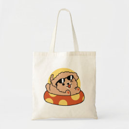 Bolsa Tote Cachorro de Verão legal flutuante - Festa de Pisci