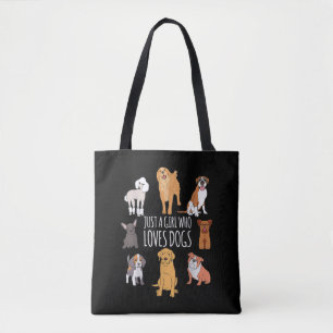 Bolsa Tote Cachorro Divertido Puppy Lover Parecia Bela Menina