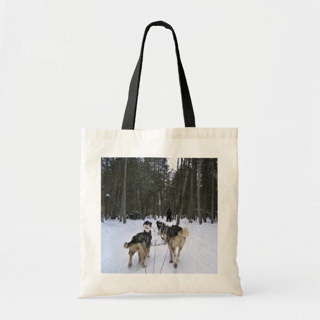 Bolsa Tote Cachorro Dormindo em Quebec, Canadá (Frente)