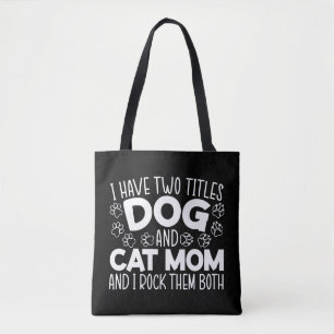 Bolsa Tote Cachorro E Gato Mãe Dia de as mães Melhor Mãe De T