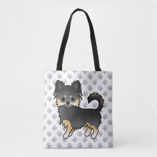 Bolsa Tote Cachorro e patas de Casaco preto e alto