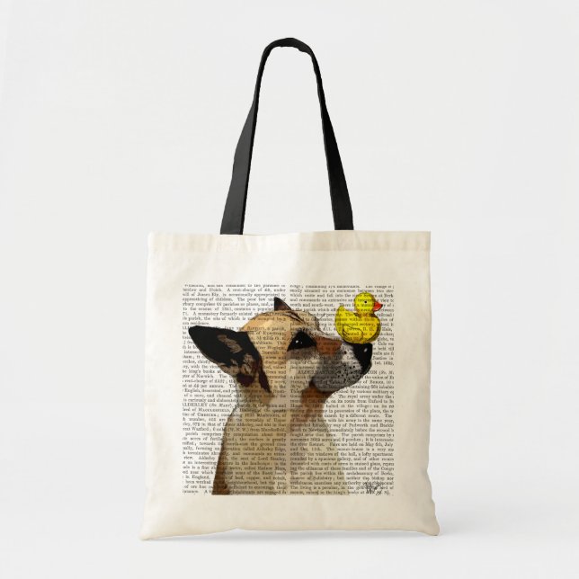 Bolsa Tote Cachorro e Pato german shepherd (Frente)