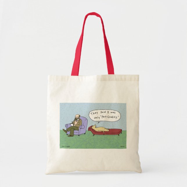 Bolsa Tote Cachorro em Cartoon de Terapia (Frente)