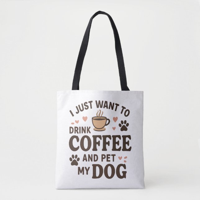 Bolsa Tote Cachorro Engraçado Cachorro Cachorro Mãe Pai Cacho (Frente)