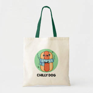 Bolsa Tote Cachorro Engraçado Chili Hot Dog Pun