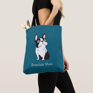 Bolsa Tote Cachorro Fofo, azul escuro médio