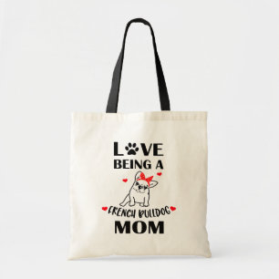 Bolsa Tote Cachorro Francês Bonito Mãe Cachorro Cachorro Pupp