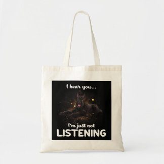 Bolsa Tote Cachorro Giant Schnauzer Eu Ouço Você Não Ouvir