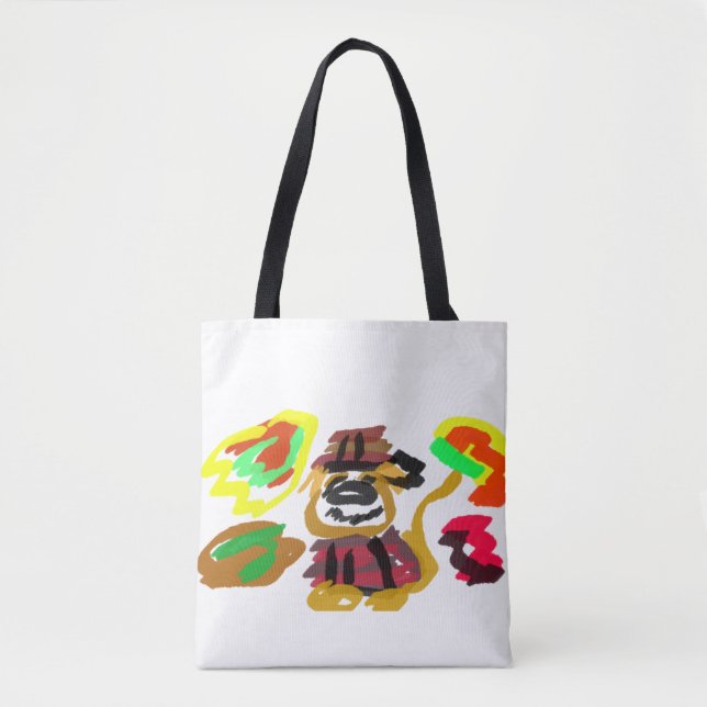 Bolsa Tote Cachorro golden retriever Outono  (Frente)