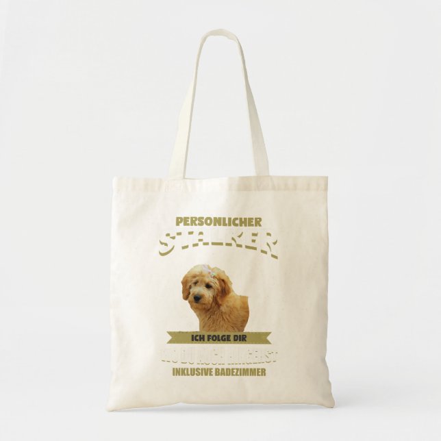 Bolsa Tote Cachorro Goldendoodle Goldendoodle Cachorro cachor (Frente)