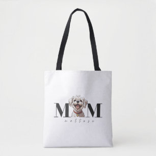 Bolsa Tote Cachorro Mãe MALTESE T-Shirt Clássica