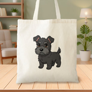 Bolsa Tote Cachorro preto fofo do Terrier Escocês