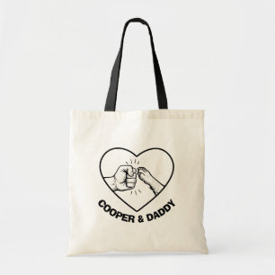Bolsa Tote Cachorro preto simples e Pai punho