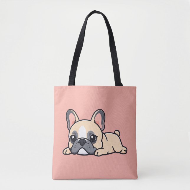 Bolsa Tote Cachorro pug (Frente)