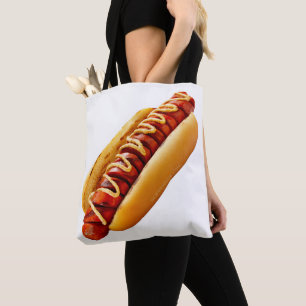 Bolsa Tote Cachorro-quente da vibe de churrasco de verão do S