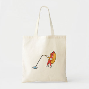 Bolsa Tote Cachorro-quente na pesca com vara de pesca
