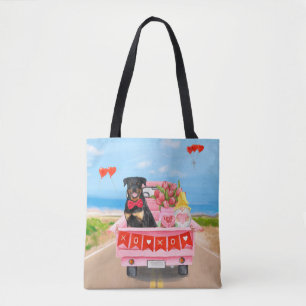 Bolsa Tote Cachorro Rottweiler Caminhão do Dia dos Namorados 