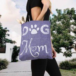 Bolsa Tote Cachorro Roxo Mamãe Toalha