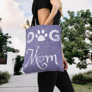 Bolsa Tote Cachorro Roxo Mamãe Toalha