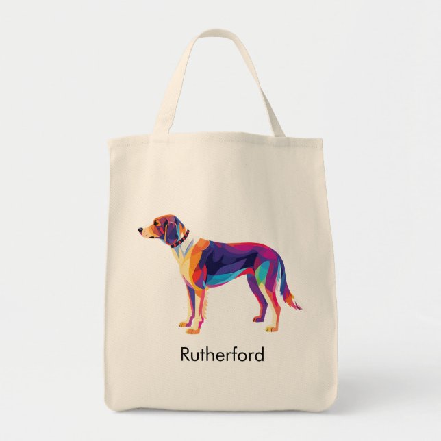 Bolsa Tote Cachorro Russo Personalizado (Frente)