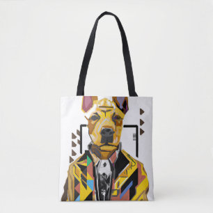 Bolsa Tote Cachorro Vestindo um traje: Arte Digital