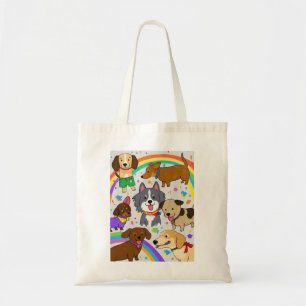 Bolsa Tote Cachorros Brancos