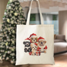 "Cachorros de Natal", fofo amante de cachorro