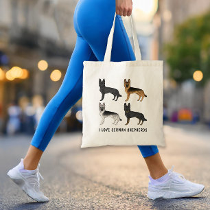 Bolsa Tote Cachorros german shepherd Que Adoro German shepher