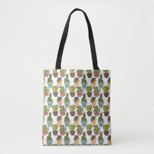 Bolsa Tote Cacto & Succulents internos no teste padrão dos