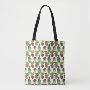 Bolsa Tote Cacto & Succulents internos no teste padrão dos
