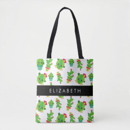 Bolsa Tote Cactus Bonito, Padrão De Cactus, Suculente, Seu No