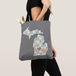 Bolsa Tote Cactus encheu a silhueta de Michigan com sua casa