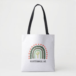 Bolsa Tote Cactus Rainbow LOCATION Orange Green Modern Divert