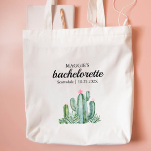 Bolsa Tote Cactus Succulent Flower Bachelorette Favor