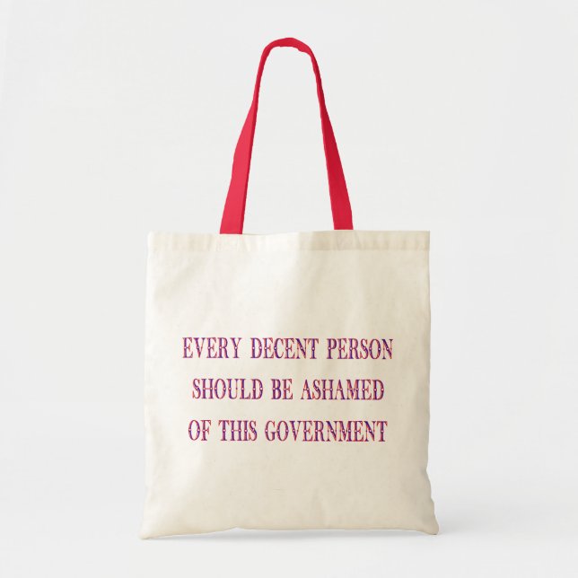 Bolsa Tote Cada pessoa decente (Frente)