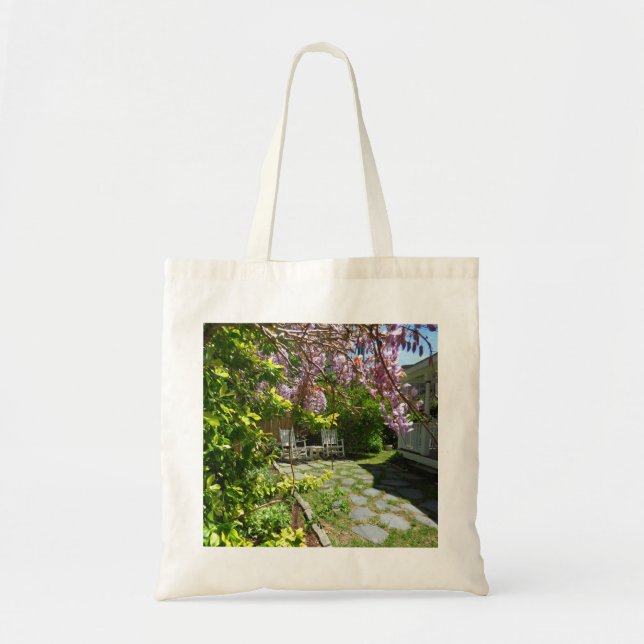 Bolsa Tote Cadeias de Wisteria e Rocking - Vineyard de Martha (Frente)