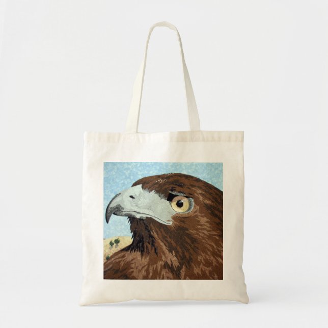 Bolsa Tote Cadir - Falcão de cauda vermelha (Frente)