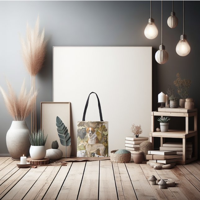 Bolsa Tote cães da última graça (A dog tote bag is the right gift for Mom.)