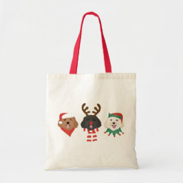 Bolsa Tote Cães Maltipoo de Natal