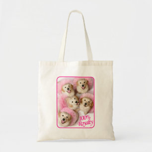 Bolsa Tote Cães Princesas em Tiaras