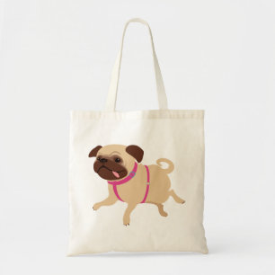Bolsa Tote Cães: Pug!   saco