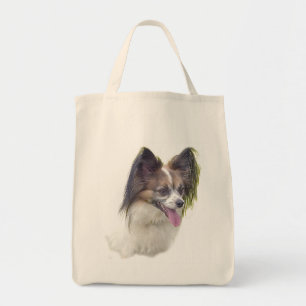 Bolsa Tote Cães - raças do brinquedo - Papillion