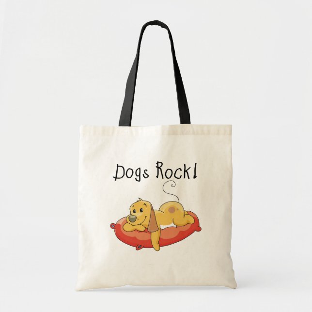Bolsa Tote Cães Rochedos Camisetas e presentes (Frente)